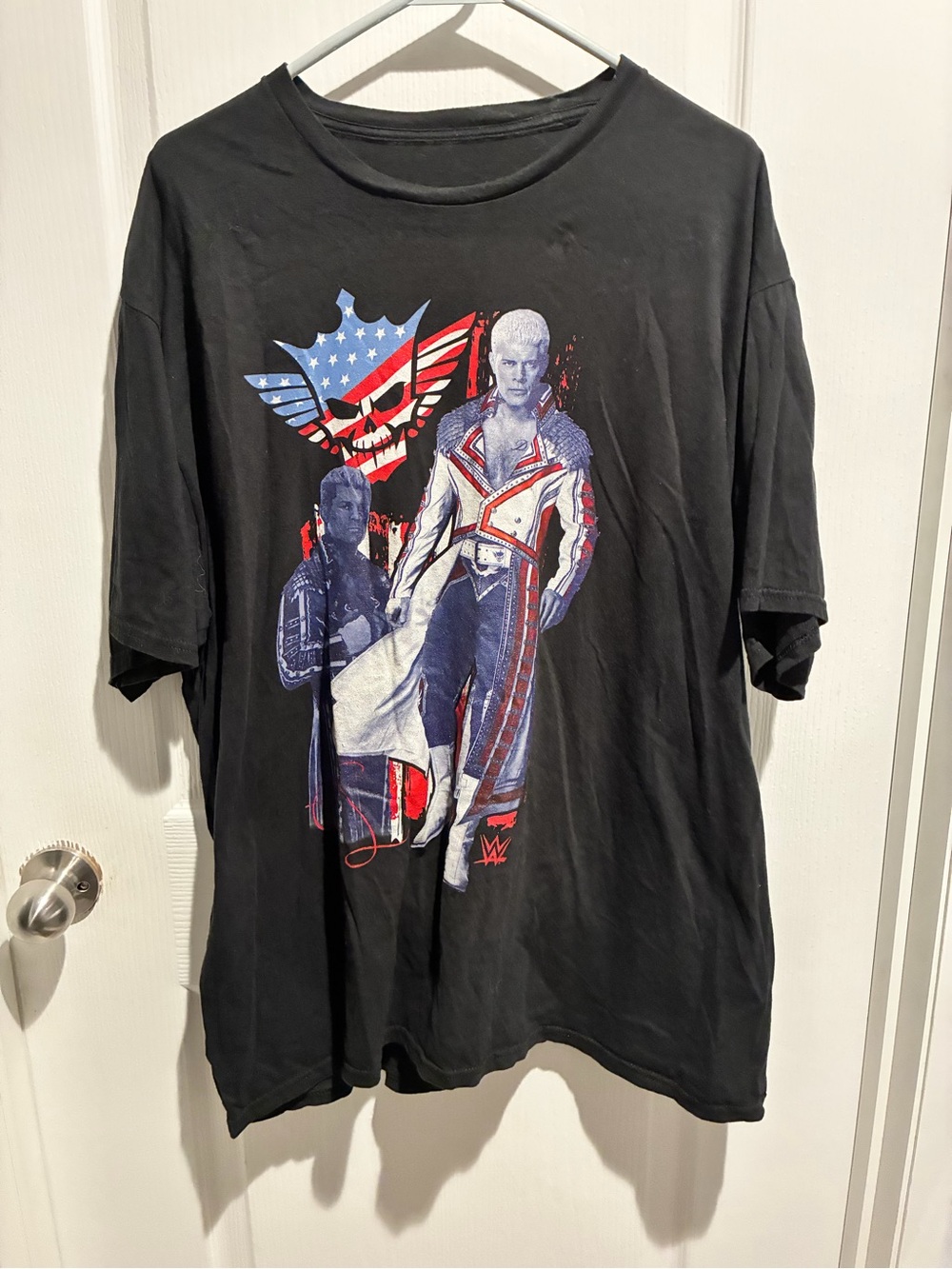 Men's Black Graphic WWE T-Shirt Cody Rhodes